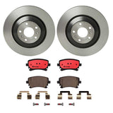 Brembo OE Rear Brake Kit (Prem NAO Ceramic Pads/Prem UV Coat Rotors) - Audi by Brembo KT00817-BRE