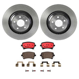 Brembo OE Rear Brake Kit (Prem NAO Ceramic Pads/Prem UV Coat Rotors) - Audi by Brembo KT00818-BRE