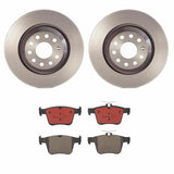 Brembo OE Front Brake Kit (Prem NAO Ceramic Pads/Prem UV Coat Rotors) - VW/Audi by Brembo KT00825-BRE