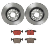Brembo OE Rear Brake Kit (Prem NAO Ceramic Pads/Prem UV Coat Rotors) - VW/Audi by Brembo KT00826-BRE