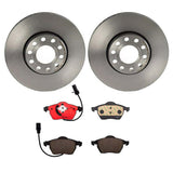Brembo OE Front Brake Kit (Prem NAO Ceramic Pads/Prem UV Coat Rotors) - VW/Audi by Brembo KT00827-BRE