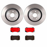 Brembo OE Front Brake Kit (Prem NAO Ceramic Pads/Prem UV Coat Rotors) - 08-20 Dodge Challenger/07-10 Jeep Grand Cherokee by Brembo KT00844-BRE