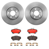 Brembo OE Front Brake Kit (Prem NAO Ceramic Pads/Prem UV Coat Rotors) - 01-10 Chrysler PT Cruiser/03-05 Dodge Neon by Brembo KT00866-BRE