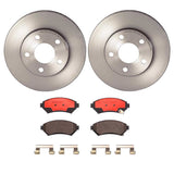 Brembo OE Front Brake Kit (Prem NAO Ceramic Pads/Prem UV Coat Rotors) - 97-05 Buick Century by Brembo KT00872-BRE