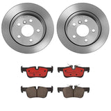 Brembo OE Rear Brake Kit (Prem NAO Ceramic Pads/Prem UV Coat Rotors) - BMW by Brembo KT00880-BRE