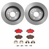 Brembo OE Rear Brake Kit (Prem NAO Ceramic Pads/Prem UV Coat Rotors) - Mercedes by Brembo KT00883-BRE