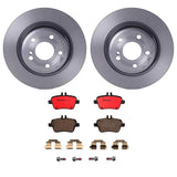 Brembo OE Rear Brake Kit (Prem NAO Ceramic Pads/Prem UV Coat Rotors) - Mercedes by Brembo KT00884-BRE