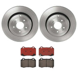 Brembo OE Rear Brake Kit (Prem NAO Ceramic Pads/Prem UV Coat Rotors) - 12-17 Jeep Grand Cherokee/12-18 Tesla S by Brembo KT00885-BRE