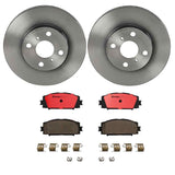 Brembo OE Front Brake Kit (Prem NAO Ceramic Pads/Prem UV Coat Rotors) - 2013 Scion iQ/12-19 Toyota Prius C/07-18 Yaris by Brembo KT00896-BRE