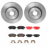 Brembo OE Front Brake Kit (Prem NAO Ceramic Pads/Prem UV Coat Rotors) - 11-14 Mazda 2 by Brembo KT00901-BRE