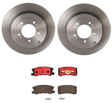 Brembo OE Rear Brake Kit (Prem NAO Ceramic Pads/Prem UV Coat Rotors) - 11-14 Chrysler 200 by Brembo KT00923-BRE