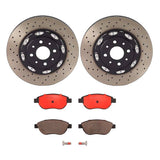 Brembo OE Front Brake Kit (Prem NAO Ceramic Pads/Prem Rotors) - 12-17 Fiat 500 by Brembo KT00937-BRE