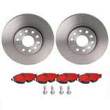 Brembo OE Front Brake Kit (Prem NAO Ceramic Pads/Prem UV Coat Rotors) - VW by Brembo KT00943-BRE