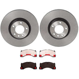 Brembo OE Front Brake Kit (Prem NAO Ceramic Pads/Prem UV Coat Rotors) - Porsche by Brembo KT00946-BRE