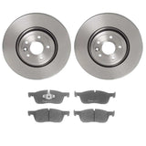 Brembo OE Front Brake Kit (Prem NAO Ceramic Pads/Prem UV Coat Rotors) - 17-19 Jaguar F-Pace/XE/XF by Brembo KT00947-BRE