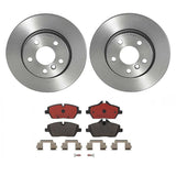 Brembo OE Front Brake Kit (Prem NAO Ceramic Pads/Prem UV Coat Rotors) - MINI by Brembo KT00957-BRE