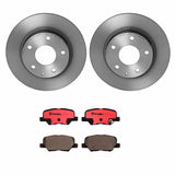 Brembo OE Rear Brake Kit (Prem NAO Ceramic Pads/Prem UV Coat Rotors) - 14-16 Mazda 3/14-15 Mazda 6 by Brembo KT00967-BRE