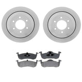 Brembo OE Rear Brake Kit (Prem NAO Ceramic Pads/Prem UV Coat Rotors) - 07-17 Ford Expedition/13-19 Lincoln MKT by Brembo KT00969-BRE