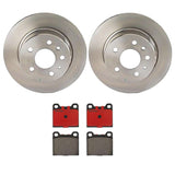 Brembo OE Rear Brake Kit (Prem NAO Ceramic Pads/Prem Rotors) - 90-91 Mercedes 300SE by Brembo KT00976-BRE