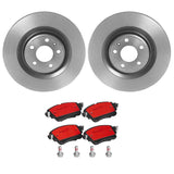 Brembo OE Rear Brake Kit (Prem NAO Ceramic Pads/Prem UV Coat Rotors) - Audi by Brembo KT00978-BRE