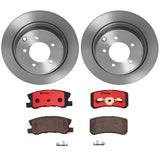 Brembo OE Rear Brake Kit (Prem NAO Ceramic Pads/Prem UV Coat Rotors) - 11-14 Chrysler 200 by Brembo KT00982-BRE