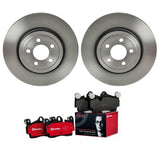 Brembo OE Front Brake Kit (Prem NAO Ceramic Pads/Prem UV Coat Rotors) - 14-20 Dodge Charger by Brembo KT00983-BRE
