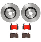 Brembo OE Front Brake Kit (Prem NAO Ceramic Pads/Prem UV Coat Rotors) - 14-17 Chevy SS/14-19 Corvette/10-21 Camaro by Brembo KT00987-BRE