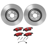 Brembo OE Front Brake Kit (Prem NAO Ceramic Pads/Prem UV Coat Rotors) - Audi by Brembo KT00997-BRE