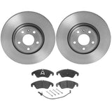 Brembo OE Front Brake Kit (Prem NAO Ceramic Pads/Prem UV Coat Rotors) - Audi by Brembo KT00A00-BRE