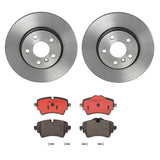 Brembo OE Front Brake Kit (Prem NAO Ceramic Pads/Prem UV Coat Rotors) - MINI by Brembo KT00A01-BRE