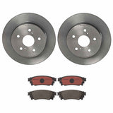 Brembo OE Rear Brake Kit (Prem NAO Ceramic Pads/Prem UV Coat Rotors) - 15-17 Lexus NX200t/18-21 NX300/15-21 NX300h by Brembo KT00A05-BRE