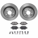 Brembo OE Rear Brake Kit (Prem NAO Ceramic Pads/Prem UV Coat Rotors) - 18-19 Buick Encore/18-19 Chevy Trax by Brembo KT00A06-BRE