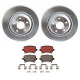 Brembo OE Rear Brake Kit (Prem NAO Ceramic Pads/Prem UV Coat Rotors) - VW/Audi by Brembo KT00A09-BRE