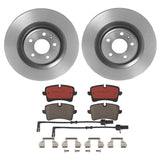 Brembo OE Rear Brake Kit (Prem NAO Ceramic Pads/Prem UV Coat Rotors) - Audi by Brembo KT00A16-BRE