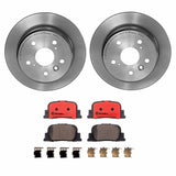 Brembo OE Rear Brake Kit (Prem NAO Ceramic Pads/Prem UV Coat Rotors) - 00-01 Lexus ES300/Toyota Camry/05-10 Scion tC by Brembo KT00A18-BRE