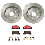 Brembo OE Rear Brake Kit (Prem NAO Ceramic Pads/Prem UV Coat Rotors) - 02-03 Lexus ES300/04-06 ES330/02-06 Toyota Camry by Brembo KT00A21-BRE