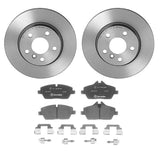 Brembo OE Front Brake Kit (Prem NAO Ceramic Pads/Prem UV Coat Rotors) - 14-20 BMW i3/18-20 i3s by Brembo KT00A25-BRE