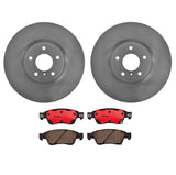 Brembo OE Front Brake Kit (Prem NAO Ceramic Pads/Prem UV Coat Rotors) - 07-08 Infiniti G35/08-13 G37/14-15 Q60 by Brembo KT00A28-BRE