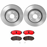 Brembo OE Front Brake Kit (Prem NAO Ceramic Pads/Prem UV Coat Rotors) - 06-13 Suzuki Grand Vitara by Brembo KT00A31-BRE