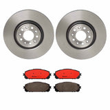 Brembo OE Front Brake Kit (Prem NAO Ceramic Pads/Prem UV Coat Rotors) - 14-21 Jeep Cherokee by Brembo KT00A35-BRE