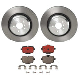 Brembo OE Rear Brake Kit (Prem NAO Ceramic Pads/Prem UV Coat Rotors) - BMW by Brembo KT00A47-BRE