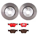 Brembo OE Front Brake Kit (Prem NAO Ceramic Pads/Prem Rotors) - BMW by Brembo KT00A64-BRE