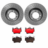 Brembo OE Front Brake Kit (Prem NAO Ceramic Pads/Prem UV Coat Rotors) - Porsche by Brembo KT00A71-BRE