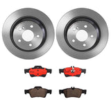 Brembo OE Rear Brake Kit (Prem NAO Ceramic Pads/Prem UV Coat Rotors) - Mercedes by Brembo KT00A88-BRE