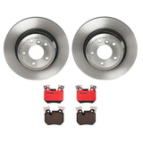 Brembo OE Rear Brake Kit (Prem NAO Ceramic Pads/Prem UV Coat Rotors) - BMW by Brembo KT00A95-BRE