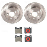 Brembo OE Rear Brake Kit (Prem NAO Ceramic Pads/Prem Rotors) - 90-93 Mercedes 300CE by Brembo KT00B00-BRE