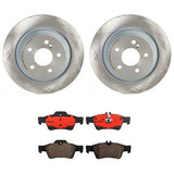 Brembo OE Rear Brake Kit (Prem NAO Ceramic Pads/Prem UV Coat Rotors) - Mercedes by Brembo KT00B34-BRE