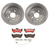Brembo OE Rear Brake Kit (Prem NAO Ceramic Pads/Prem UV Coat Rotors) - 98-03 Mercedes ML320/03-05 ML350/1999 ML430 by Brembo KT00B49-BRE