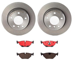 Brembo OE Rear Brake Kit (Prem NAO Ceramic Pads/Prem UV Coat Rotors) - BMW by Brembo KT00B63-BRE