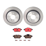 Brembo OE Rear Brake Kit (Prem NAO Ceramic Pads/Prem UV Coat Rotors) - BMW by Brembo KT00B65-BRE